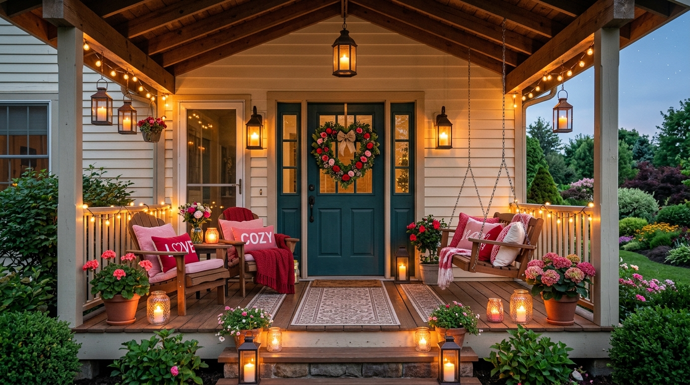 13 Romantic Valentine Front Porch Ideas for a Love Filled Entrance